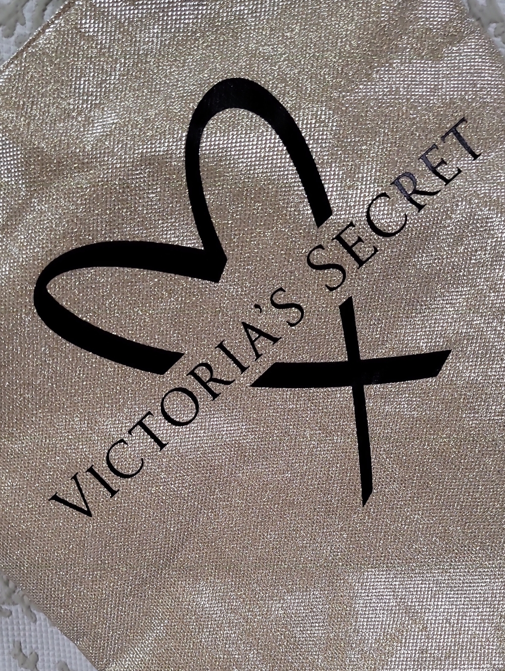 VICTORIA'S SECRET Gold Glitter Fashion Show Limited Edition Tote Bag Casual Chic - Picture 9 of 13